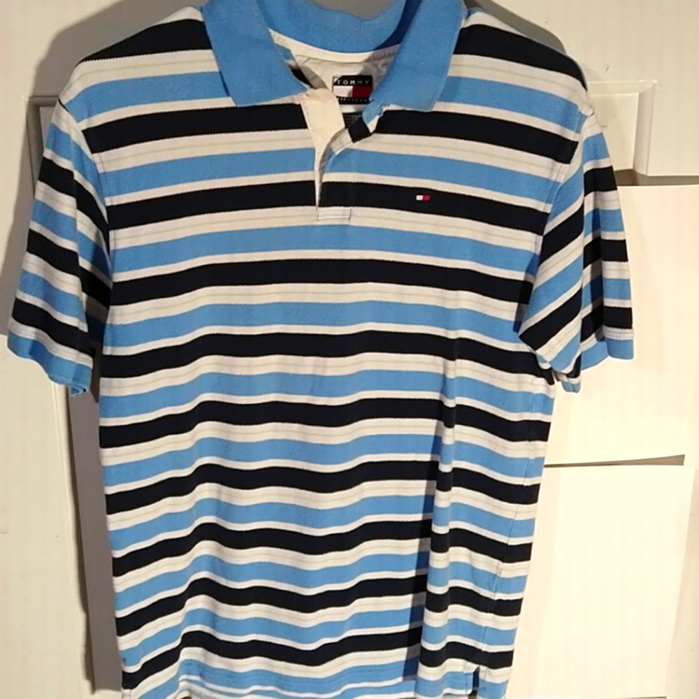 Vintage large flag Tommy Hilfiger polo